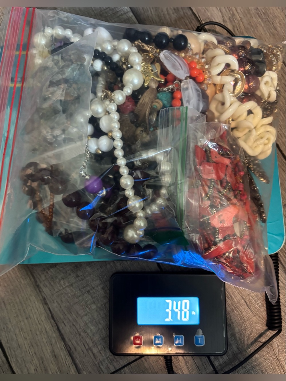 Costume Jewelry Necklace Bundle Mixed Styles Reseller Craft Lot 3.5 pounds